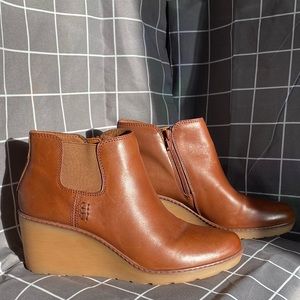 Clark leather booties